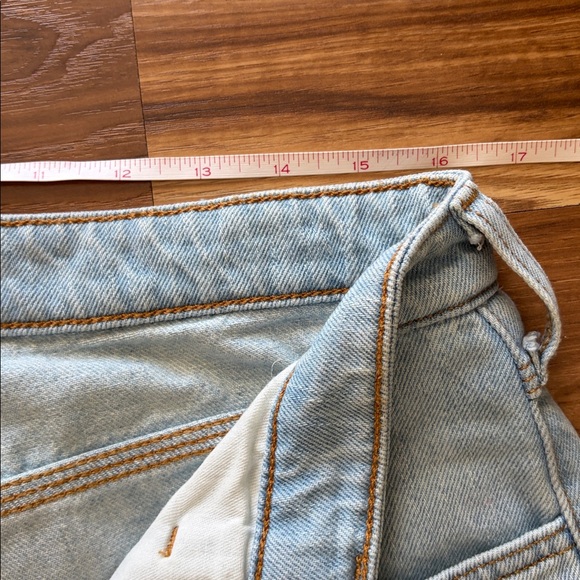 Anthropologie Pilcro Light Blue Distressed Women's cropped Flare Jeans - Picture 6 of 9